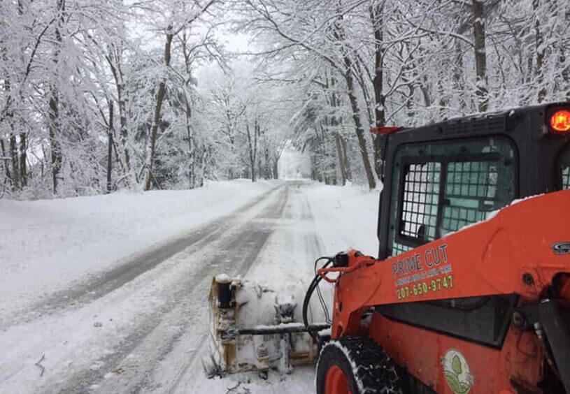maine snow plowing removal
